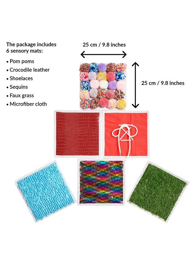 ODOXIA Sensory Mats for Children - Feeling Memory | Tactile Discs Feeling Game | Tactile Memory Sensory Mats as Occupational Therapy Material Children & Heuristic Material Montessori | Sensory Wall | Pack of - Image 5