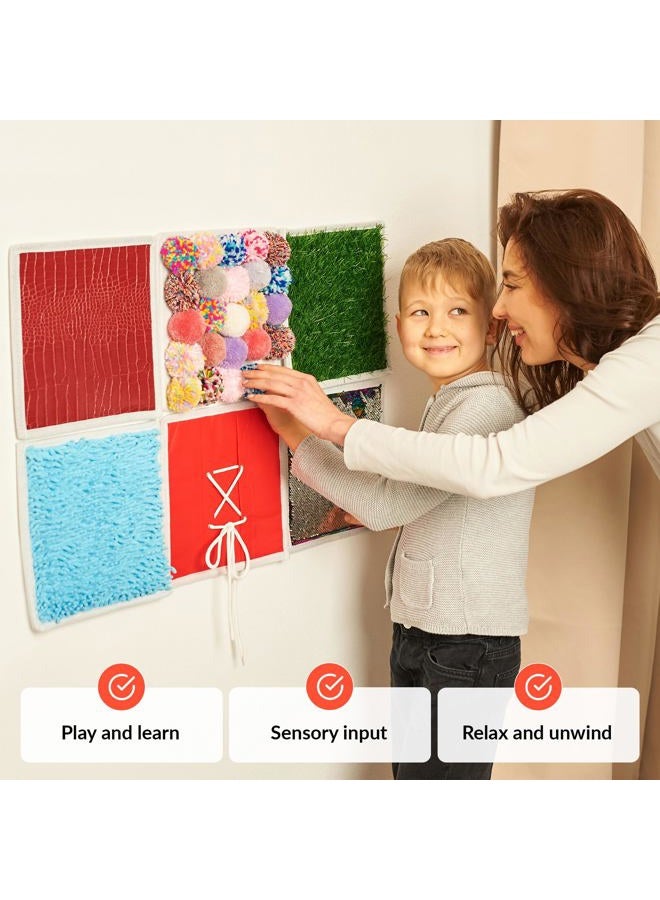 ODOXIA Sensory Mats for Children - Feeling Memory | Tactile Discs Feeling Game | Tactile Memory Sensory Mats as Occupational Therapy Material Children & Heuristic Material Montessori | Sensory Wall | Pack of - Image 2