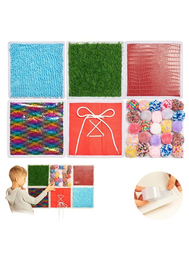 ODOXIA Sensory Mats for Children - Feeling Memory | Tactile Discs Feeling Game | Tactile Memory Sensory Mats as Occupational Therapy Material Children & Heuristic Material Montessori | Sensory Wall | Pack of - Image 1