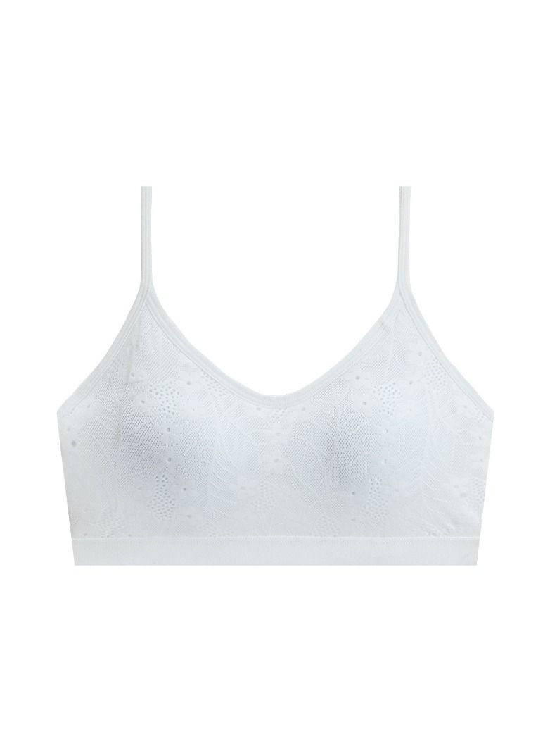 Loquat Women's Lace Gathering Sports Bra 