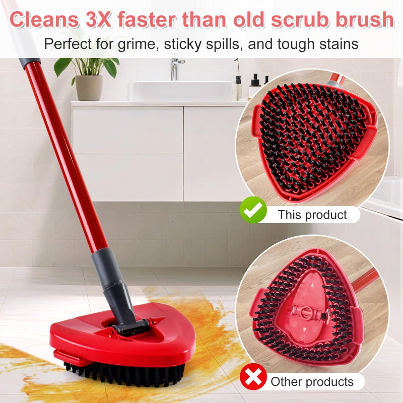 DLAIMI Mop Heads Replacement for Ocedar, Mop Replace Head for Ocedar EasyWring 1 Tank, Microfiber Spin Mop Refills, Include 4 Spin Mop Replacement Head Deep Cleaning Machine Washable with 2 Scrubber Mop Head - Image 5
