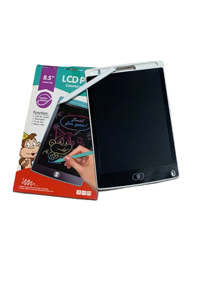 وصف تسويقي للوح الكتابة الإلكتروني (LCD Writing Tablet) – اللون ابيض - Image 1