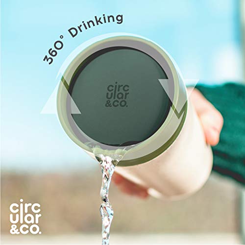 Circular and Co Leakproof Reusable Coffee Cup 8oz/227ml - The World's First Travel Mug Made from Recycled Coffee Cups, 100% Leak-Proof, Sustainable & Insulated. (Black & Faraway Blue) - Image 4