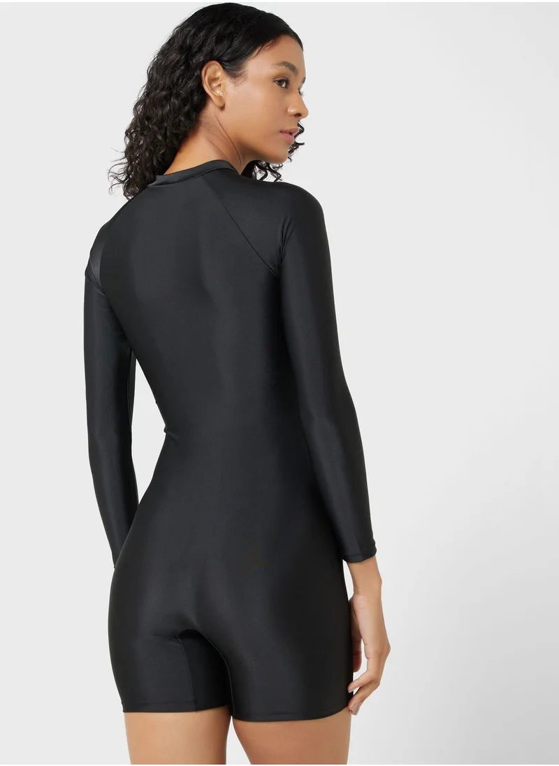 FRWD Contrast Seam Detail Swimsuit