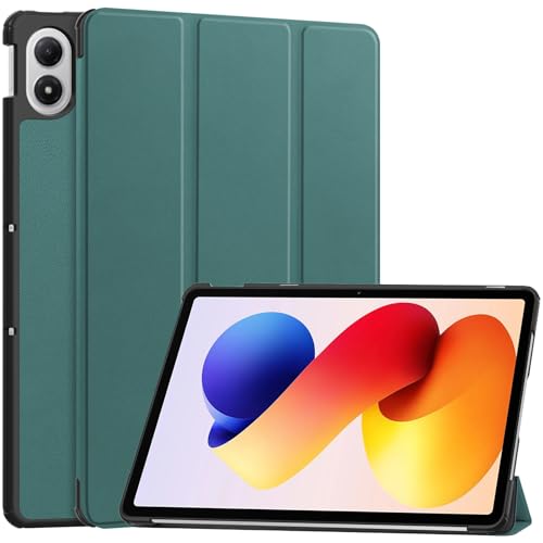 ProElite Case Cover for Xiaomi Redmi Pad 2 Pro 12.1 inch Case, Slim Trifold Flip case Cover for Xiaomi Redmi Pad 2 Pro 12.1 inch Tablet [Auto Sleep Wake Feature], Dark Green - Image 1