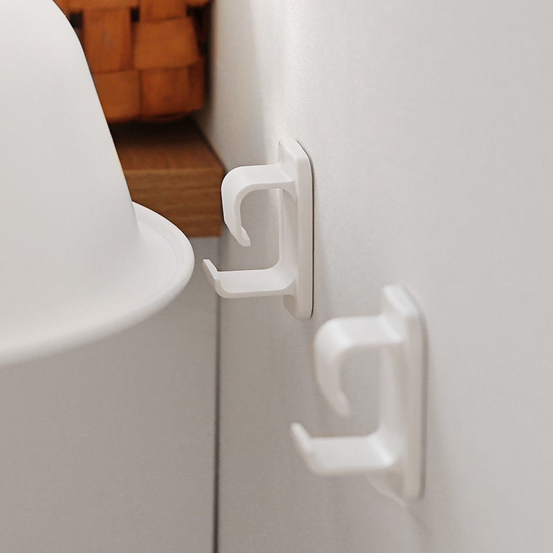 Washbasin hook strong adhesive punch-free bathtub hanging basin artifact bathroom stickers strong wall seamless hook White 