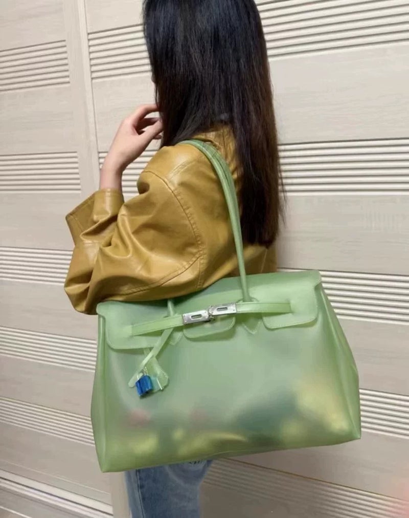 Jelly PVC Large Capacity Tote Bag for Women, Summer 2026 - Image 5