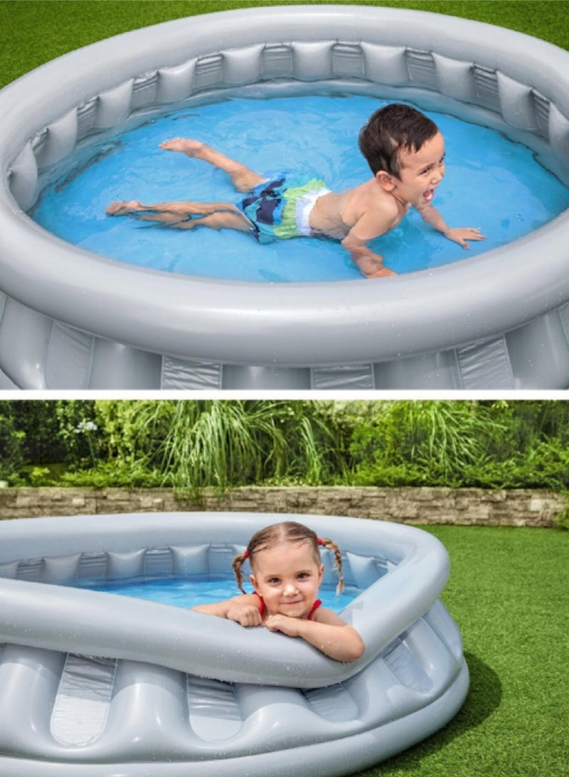 Generic Swimming Pool for Kids Thickened Blow Up Pool Outdoor Inflatable Pool Paddling Pool for Toddlers Backyard Garden Summer Water Party  - Image 4