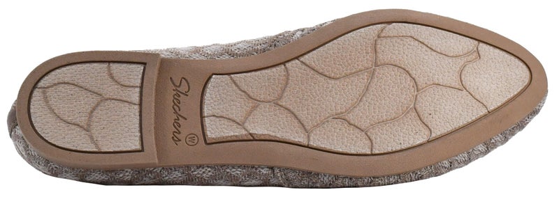 Skechers womens Cleo - Honeycomb Ballet Flat, Dark Taupe, 8.5 US - Image 4