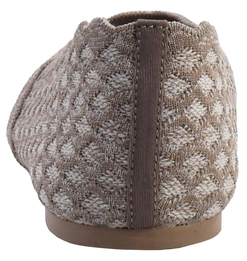 Skechers womens Cleo - Honeycomb Ballet Flat, Dark Taupe, 8.5 US - Image 3