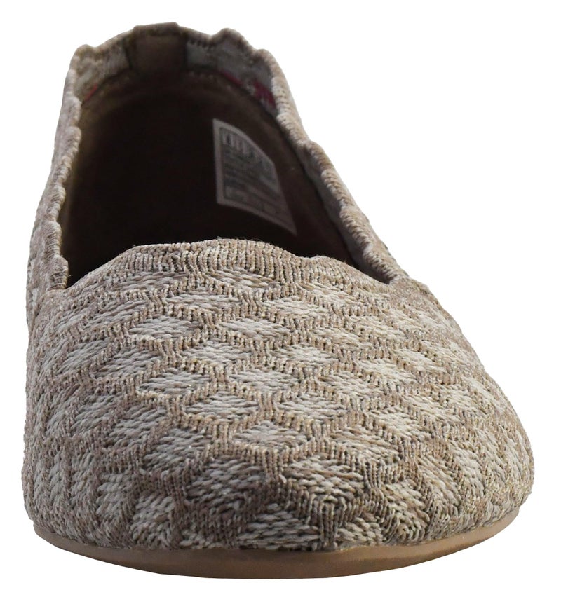 Skechers womens Cleo - Honeycomb Ballet Flat, Dark Taupe, 8.5 US - Image 2
