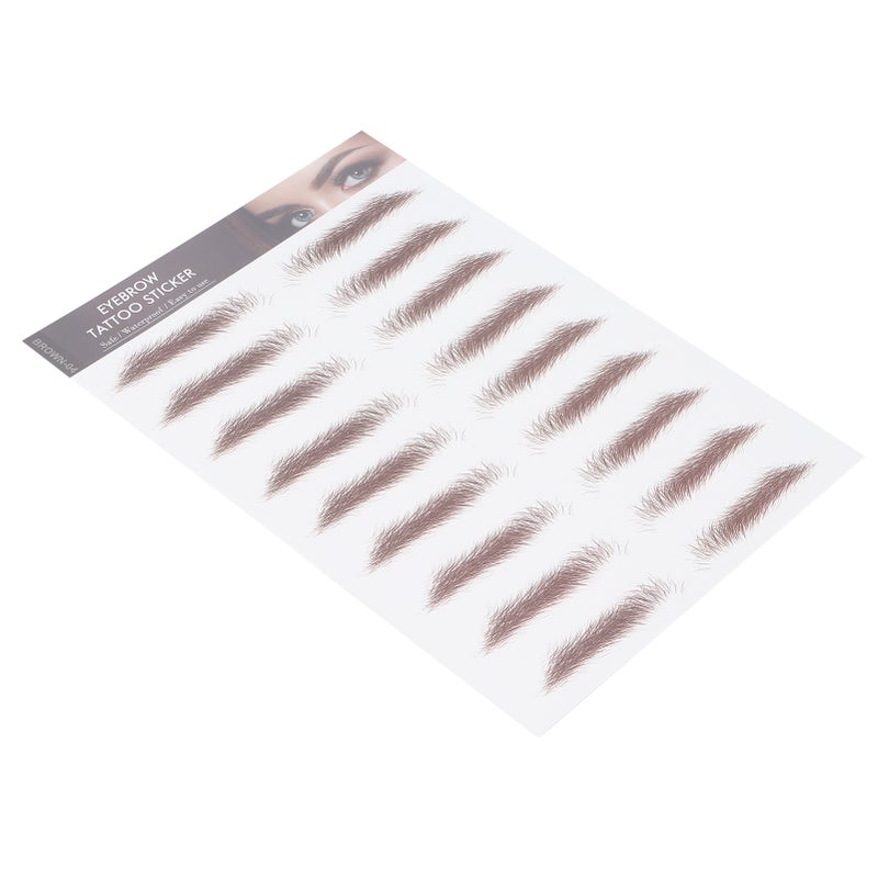 Professional Waterproof Eyebrow Tattoo Sticker Eyebrow Transfer Sticker for WomenBROWN-04 - Image 4