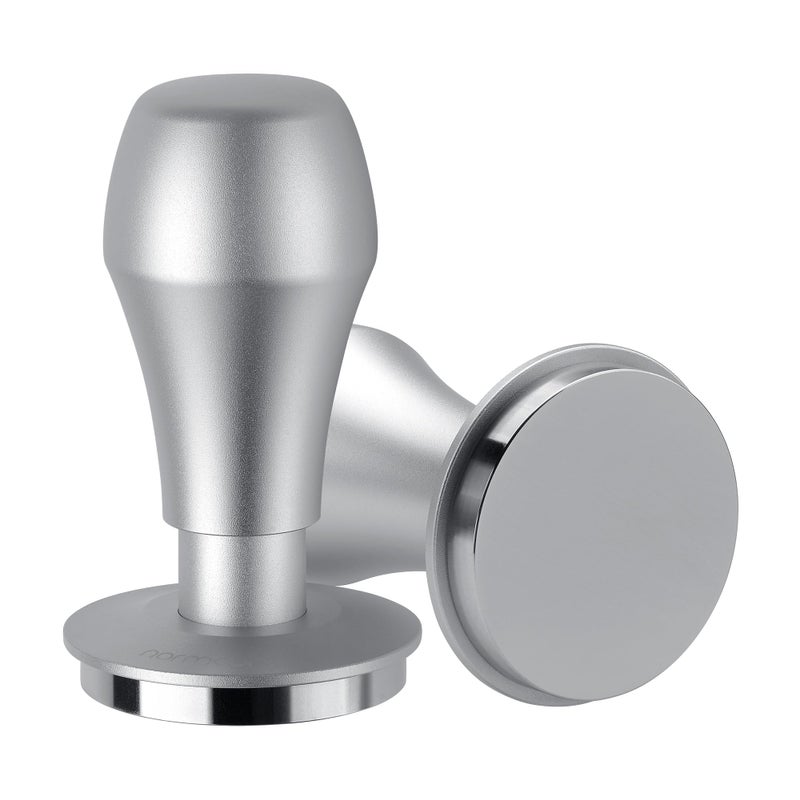 Normcore 533mm Coffee Tamper V41 with Click Sound Feedback Spring Loaded Tamper With Stainless Steel Flat Base Compatible with 54mm Breville Sage Espresso Machine Portafilter Silver