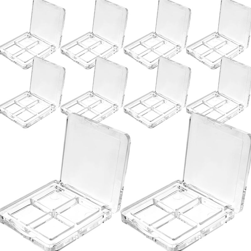 10pcs Eyeshadow Organizer Makeup Storage Box for Eyeshadow Lipstick Blush More Lightweight Compartment Containers for Travel and Daily Use - Image 1