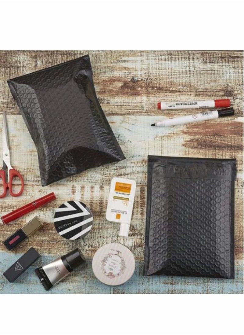 Y&D 50 Piece Poly Bubble Mailers Padded Envelope Out Bags Cushioned Pouches for Shockproof Shipping Packaging Moving 20x15cm, Black  - Image 2