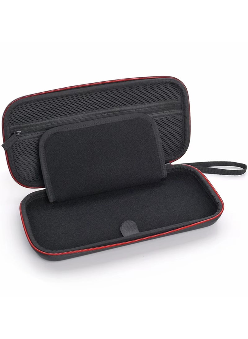 Carrying Pouch Case Designed for Nintendo Switch 2 (2025) Protective Portable Travel Hard Shell Case with Pockets for Accessories 12 Game Cartridges (Black) - Image 3