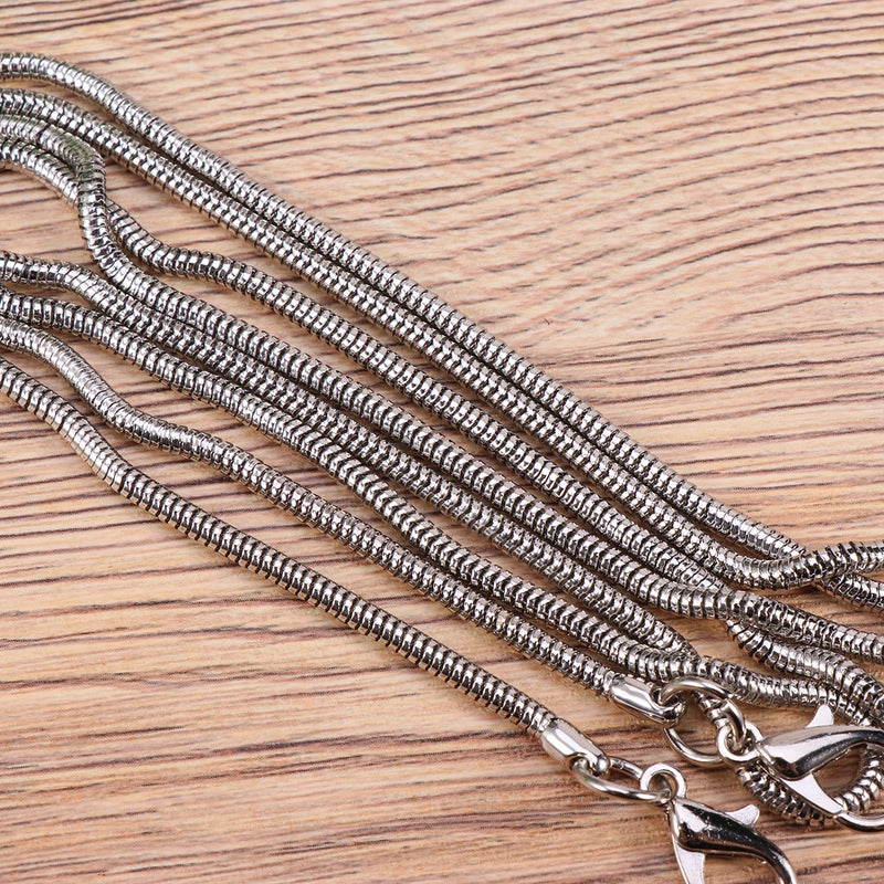 3.2mmx120cm Women Silver Iron Bag Chains Bag Straps with Buckles Replacement Accessories for Purse Handbag Shoulder Bag - Image 5