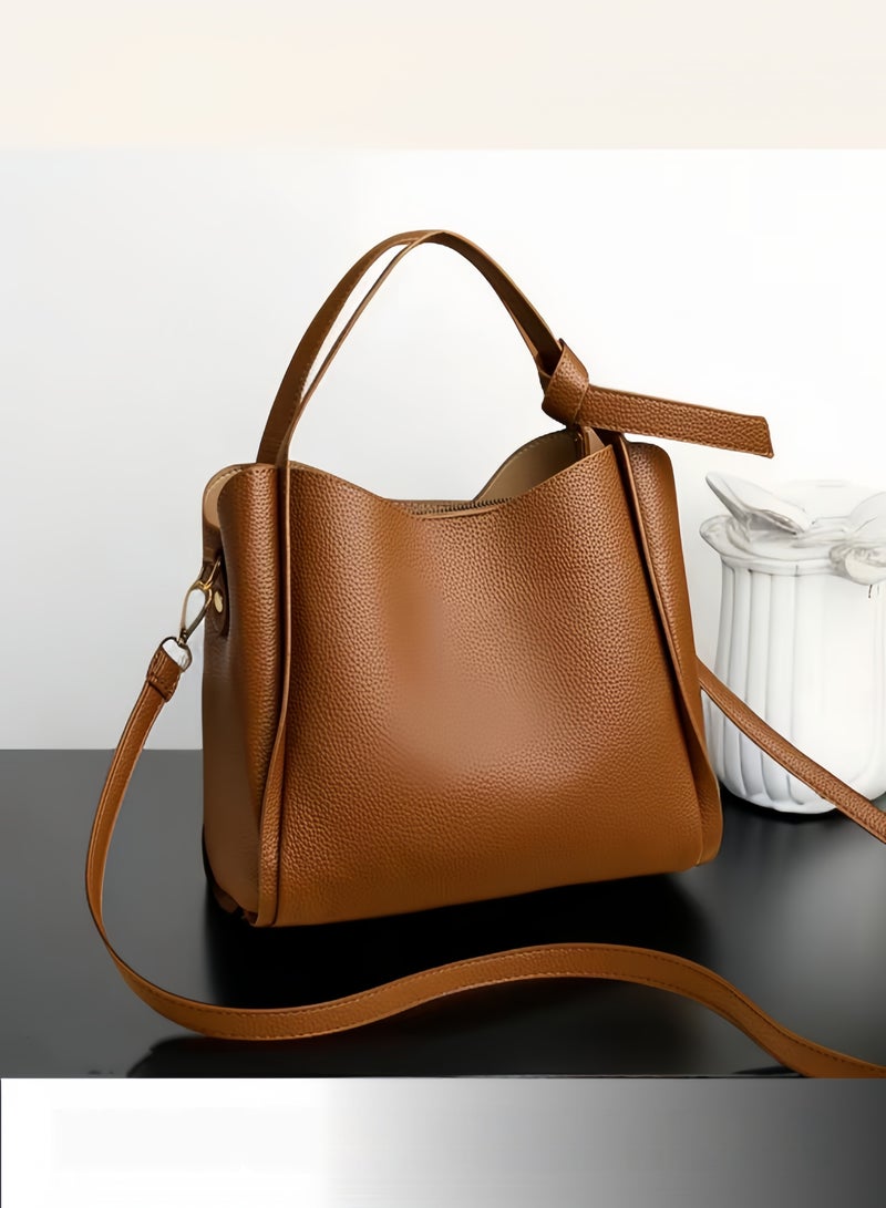 حقيبة نسائية فاخرة - حقيبة كتف ويد أنيقة قابلة للاستخدام كصدرية مع حزام قابل للتعديل للعمل والسفر - Image 1