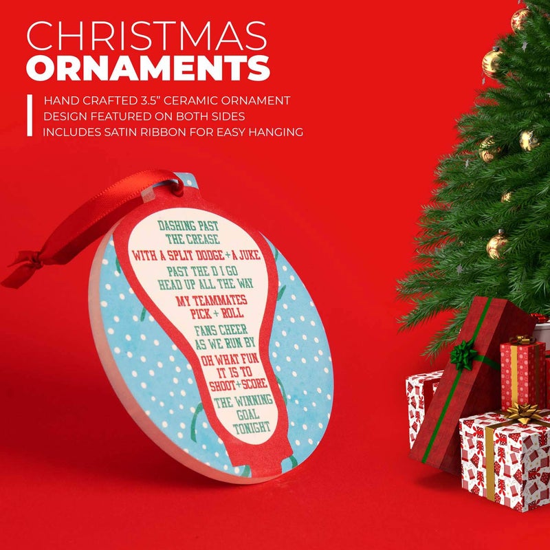 تشاك توك سبورتس chalktalksports guys lacrosse round ceramic زخرفة | جلجل على طول الطريق - Image 3