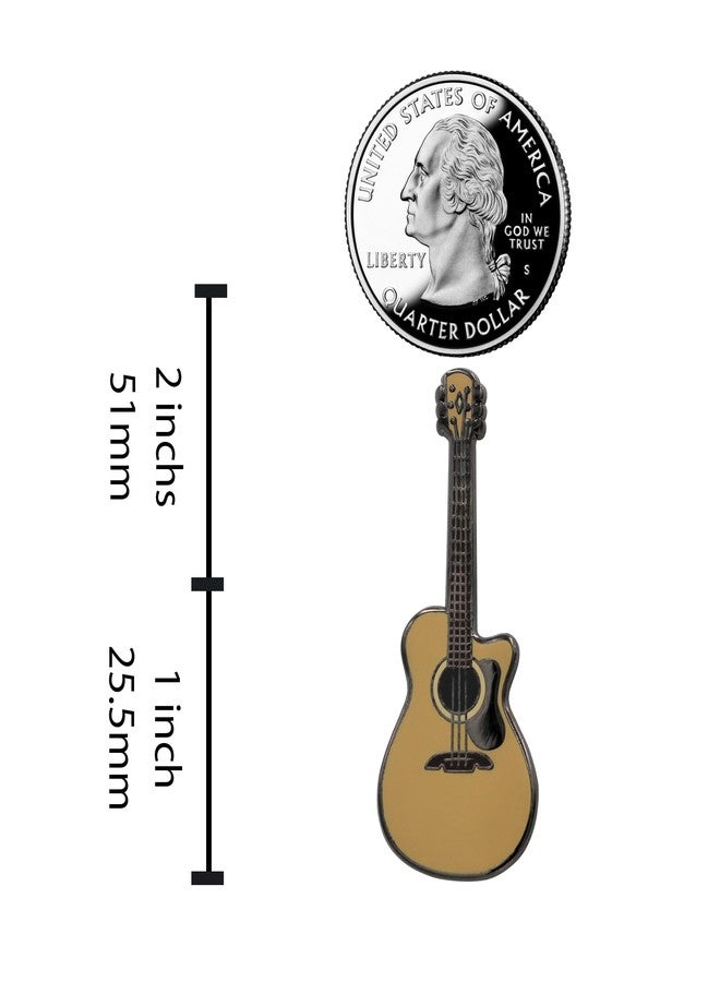 Real Sic Guitar Enamel Lapel Pin - Musical Instrument Brooches - Celebrating the Beauty of Music Lover Pins for Backpacks, Jackets, Hats & Tops - Image 4