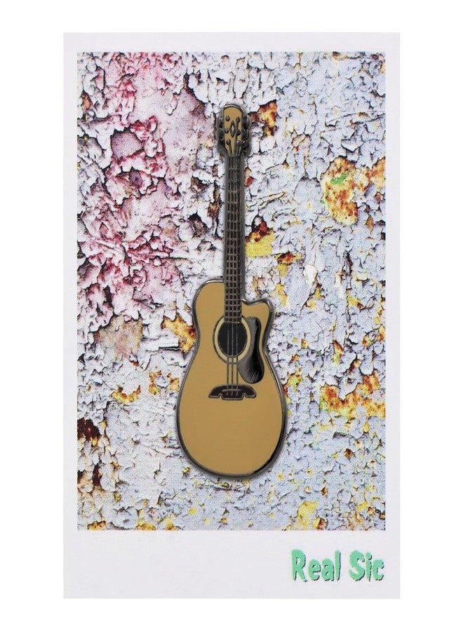Real Sic Guitar Enamel Lapel Pin - Musical Instrument Brooches - Celebrating the Beauty of Music Lover Pins for Backpacks, Jackets, Hats & Tops - Image 3