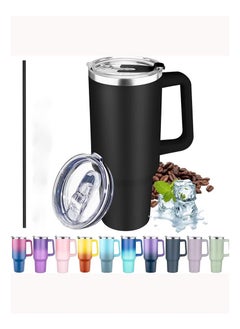 40 oz Tumbler with Handle, Insulated Tumbler with Lid and Straw, Reusable Stainless Steel Vacuum Insulated Cup, 100% Leak Proof Thermal Travel Coffee Mug Cup for Cold and Hot (Black) - pzsku/Z3EB0F053AAB6209D1B24Z/45/_/1740722194/ca6e0218-f3b2-4eed-8056-af569330b98c