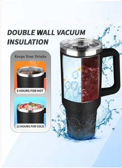 40 oz Tumbler with Handle, Insulated Tumbler with Lid and Straw, Reusable Stainless Steel Vacuum Insulated Cup, 100% Leak Proof Thermal Travel Coffee Mug Cup for Cold and Hot (Black) - pzsku/Z3EB0F053AAB6209D1B24Z/45/_/1740722235/acfae12d-26d5-412a-a6d6-eb1c58918cd4