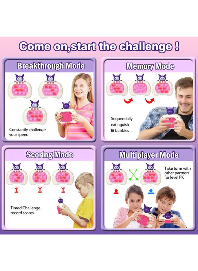 Kuromi Quick Push Game Fidget Toys for Kids,Fast Push Bubble Game