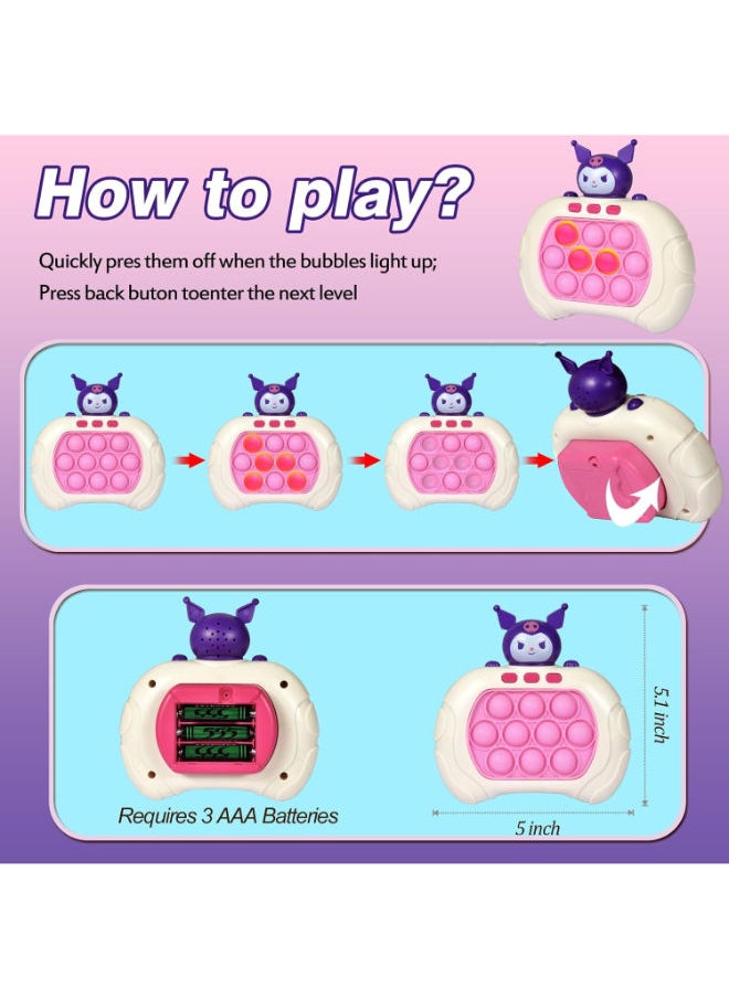 Kuromi Quick Push Game Fidget Toys for Kids,Fast Push Bubble Game