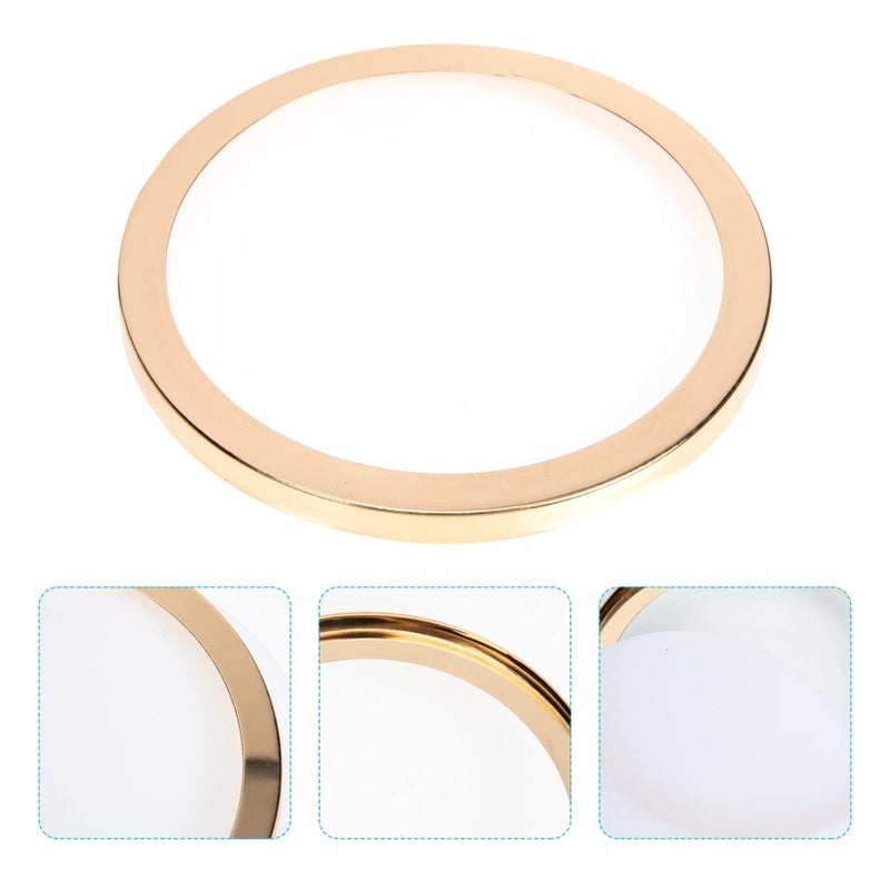 10 Piece Round Metal Dustproof Ceiling Lamp Shade Cover Set For Home Decor - Image 5