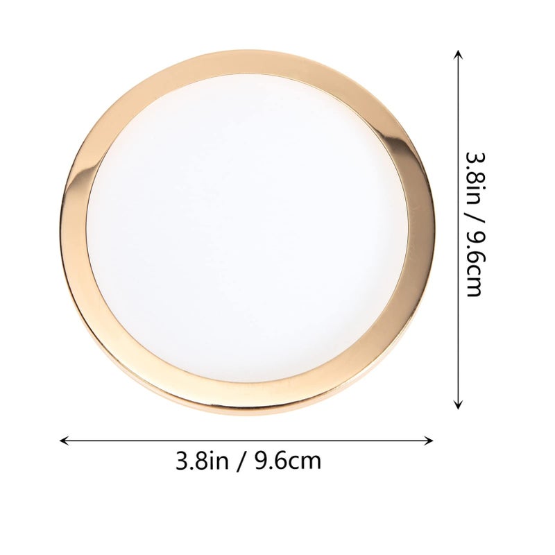 10 Piece Round Metal Dustproof Ceiling Lamp Shade Cover Set For Home Decor - Image 3