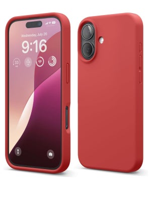 Compatible with iPhone 16 Case 6.1", Slim Liquid Silicone 3 Layers Full Covered Soft Gel Rubber Shockproof Phone Case, Protective Cover with Anti-Scratch Microfiber Lining (Red) - pzsku/Z3EB1060FFB66A7610B3CZ/45/_/1737676034/a6824a43-79ed-4cab-8aeb-9de902fd8192