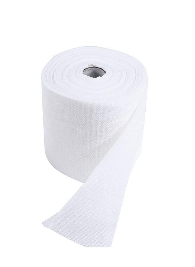 UPSTORE 100 قطعة من مناديل الوجه القابلة للاستخدام مرة واحدة من القماش غير المنسوج، مناديل قطنية ناعمة قابلة للاستخدام مرة واحدة، مناديل مبللة وجافة، مناديل تنظيف الوجه لإزالة المكياج - Image 1