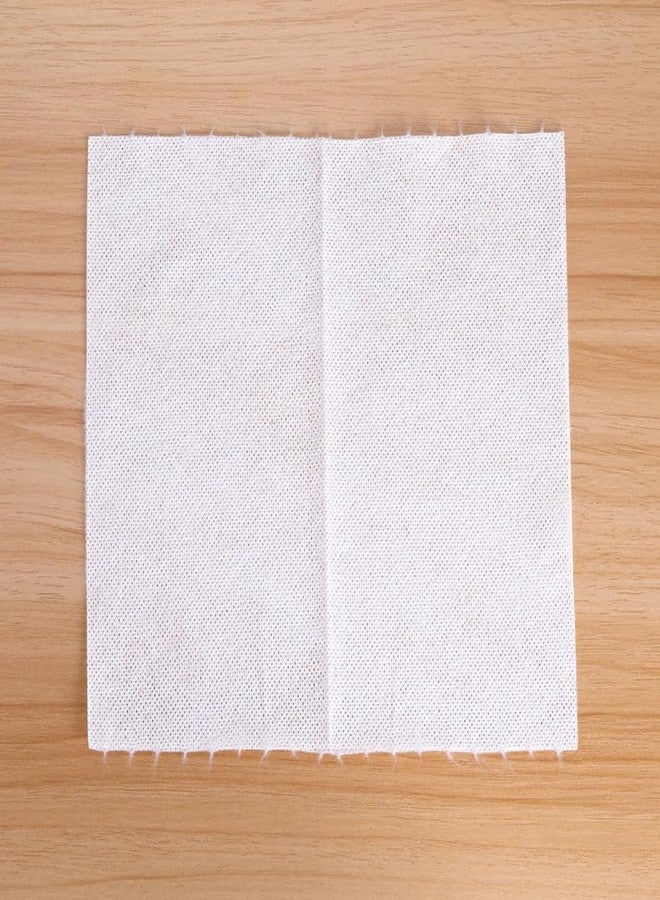 UPSTORE 100 قطعة من مناديل الوجه القابلة للاستخدام مرة واحدة من القماش غير المنسوج، مناديل قطنية ناعمة قابلة للاستخدام مرة واحدة، مناديل مبللة وجافة، مناديل تنظيف الوجه لإزالة المكياج - Image 3