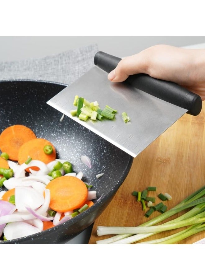 مكشطة وقطاعة حاده ثقيلة ستانلس ستيل الاصلى الغير قابل للصدأ ذات مقياس مدرج بيد بلاستك - قد يختلف اللون - Image 2