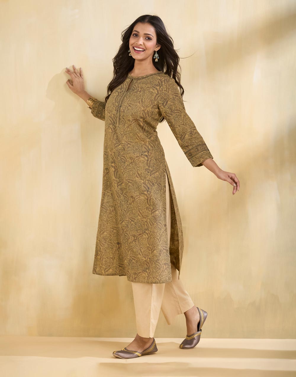 Cheap fabindia cotton long kurtis on Sale