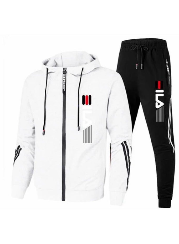 KUYING Autumn And Winter Velvet Warm Printed Casual Suit Sportswear Set  - Image 1