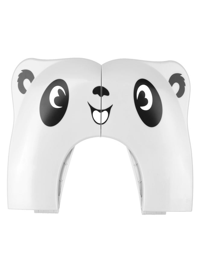 غطاء مقعد مرحاض قابل للطي ومحمول، مانع للانزلاق مع واقي من الرذاذ، مناسب للأطفال الرضع والصغار والأطفال، مع حقيبة برباط. - Image 5