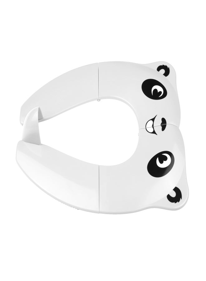 غطاء مقعد مرحاض قابل للطي ومحمول، مانع للانزلاق مع واقي من الرذاذ، مناسب للأطفال الرضع والصغار والأطفال، مع حقيبة برباط. - Image 3