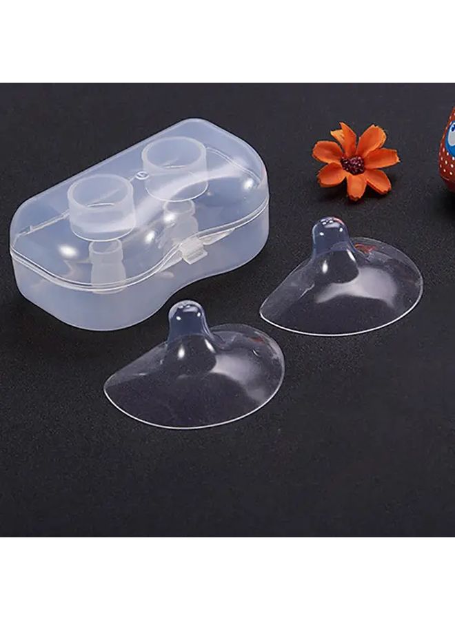 Triangular Silicone Nipple Covers Round Shield Design No Labels Breastfeeding Comfort - Image 1