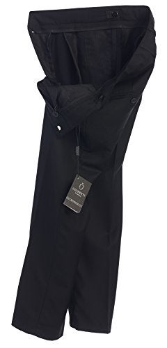 Gioberti Boys Flat Front Dress Pants, Black, 6 - Image 5