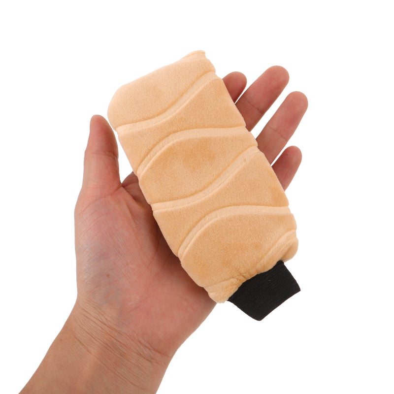 1 Set Handbrake Cover - Plush Winter Gear Shift Knob And Hand Brake Cover - Beige Lever Handle Protector Interior Accessories For Cold Weather - Image 3