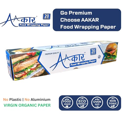aakar 20 Meters Food Wrapping Butter Paper Parchement Paper (20 Meters Printed) - Image 2