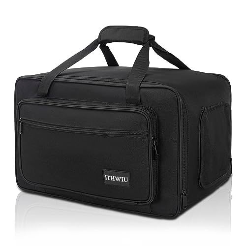 ITHWIU Speaker Carrying Bag with Thickened Sponge for Compact 8" Speaker Cabinets; Heavy-Duty Fits QSC K8, Yamaha DXR8 and more (IT-TOTE8), Black - Image 1