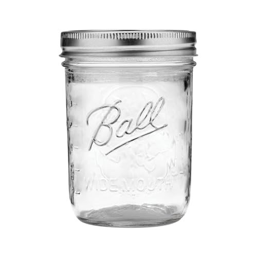 Ball Wide Mouth Glass Mason Jars with Lids and Bands, Used for Canning, Pickling, Juice, Jam, Jelly, Pint Size 16 Ounce (Pack of 6) - Image 2