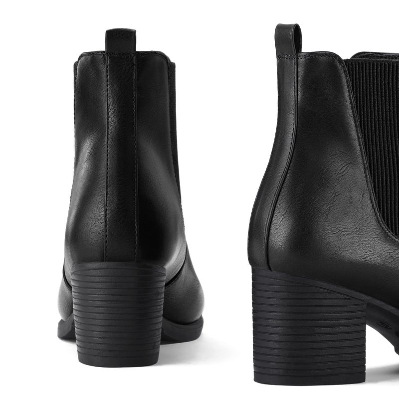 COASIS Women's Chelsea Boots Chunky Block Heel Slip On Ankle Boots with Elastic Sided Fall Booties - Image 4