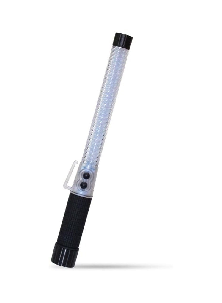 Berry Compact LED Traffic Safety Wand – Green & Red Flashing Light with Rechargeable Battery | Road Safety Warning Baton - Image 1