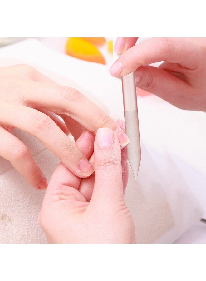 Mudder 3 Pieces Glass Cuticle Pusher Cuticle Remover Glass Nail File Dual Ended Manicure Pedicure Tools For Nails And Cuticles Care (Pink Purple Blue) - Image 5