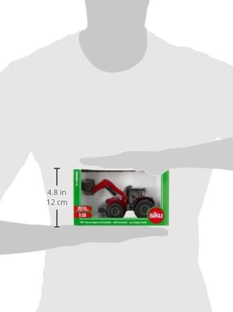 Siku 1985 Farmer Massey Ferguson with Front Loader, Red - Image 3