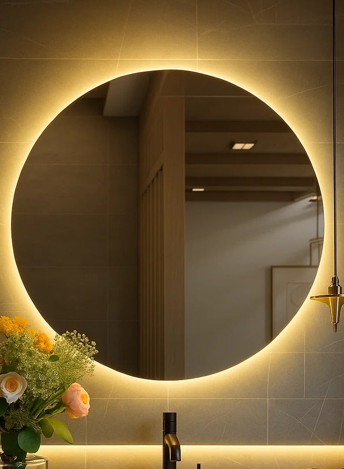 Mirror Art Multi-purpose illuminated circular mirrors - 55 cm - 4 mm - Image 2